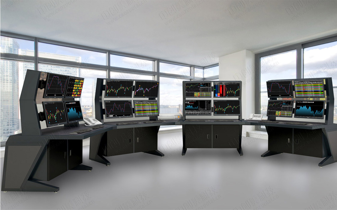 民航飛機(jī)場監(jiān)控臺(tái)圖片