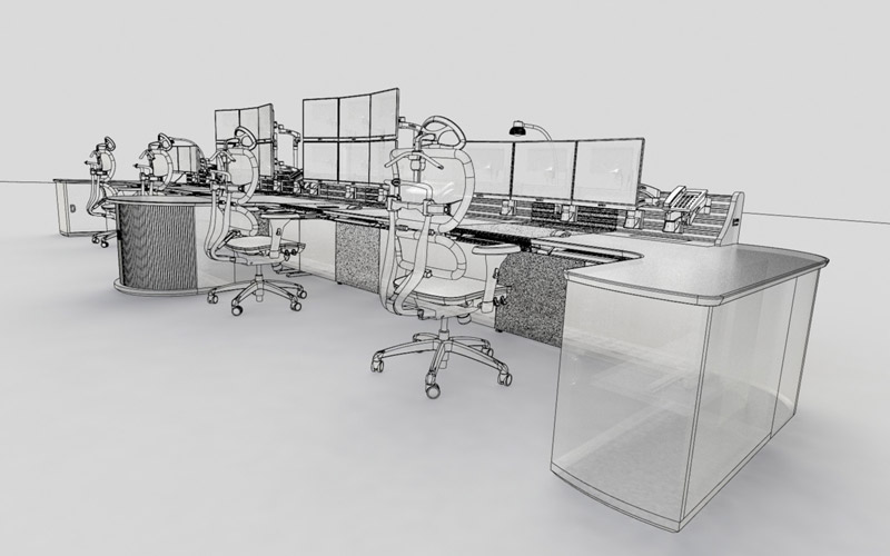 地鐵調(diào)度臺結構示意圖