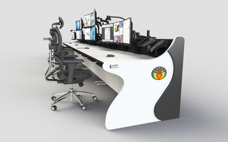 WISDOM智慧系列指揮中心操作臺(tái)效果圖