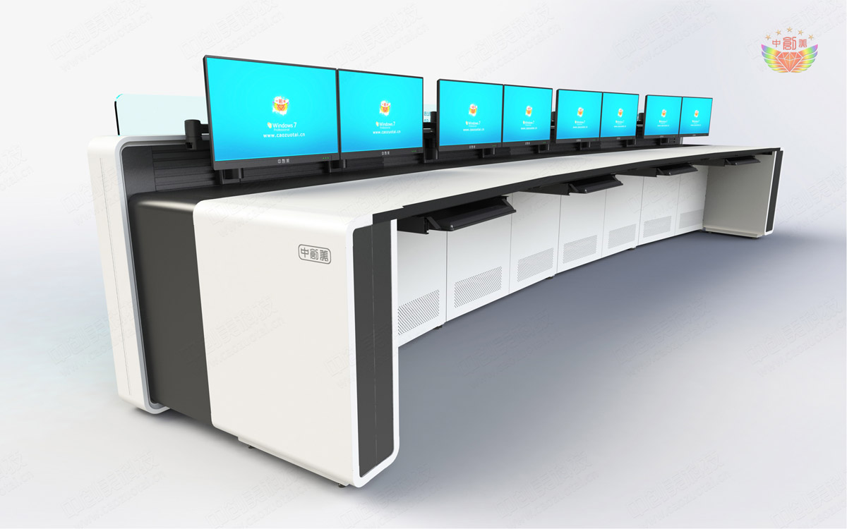 電力電網(wǎng)指揮中心控制臺圖片