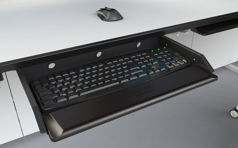 電力公司指揮調(diào)度臺(tái)桌鍵盤托盤圖片